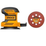Ingco- Orbit Sander With 5 X Sandpapers Battery Charger & Canvas Tool