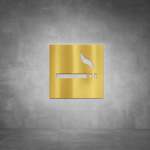 Smoking Sign - Polished Brass