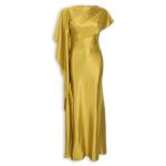 Chartreuse One Shoulder Dress