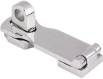 Stainless Steel 316 Heavy Duty Door Hasp With Turning Padlock Eye Mount 3" X 1