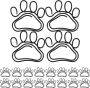 20PCS Cat Claw-shaped Paper Clips Small Metal Office Document Clips
