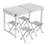 Adjustable Folding Table With 4 Chairs