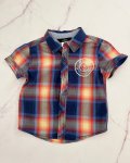 Guess Blue And Red Checked Collared Shirt 12M