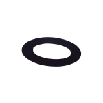 150 Mm Escutcheon Plate 100MM Wide Black Single Wall