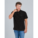Ben Sherman Mens Tertarpolo Terry Textured Golfer In Black - Black 2XL