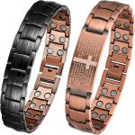 For Men 99.9% Pure Copper Magnetic Bracelet With Double Row Magnets