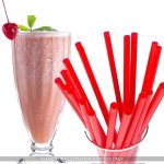 Straws – Thick Smoothie – Red