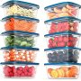 10PCS Lunch Box Rectangular Disposable High-grade Lunch Box Stackable And Reusable Food Storage Box For Grains Meat Fruits And Vegetables Kitchen Organizers And Storage