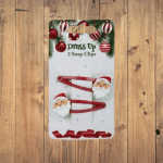 Festive Christmas Snap Clips Set 2-PIECE