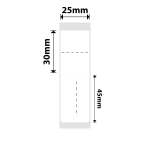 NB286 - - B1 B21 B3S B4 - 25X75MM - 100 White Jewellery Labels