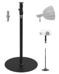 Ifootage RB-A400 Round Base Monopod 79.4" Monopod Light Stand 3 8" Screw And Light Mount Adapter Stability For LED Video Light M