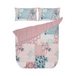6 Piece Patchwork Polyester Comforter Set Queen