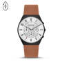 Grenen Chronograph Medium Brown Leather Men's Watch - SKW6823