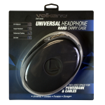 Volkano VK-7045-BK Shell Series Elliptical Headphone Case - Black