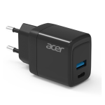 Acer OPS550BK 30W Gan Charger Eu Plug Compact Fast Charger With Dual Port Output Usb-c + Usb-a 3.0 For Laptop Tablet & Smartphon