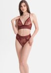 Statement Starlight Wirefree Plunge Bralette - Ruby