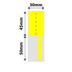 NB576 - - K2 K3 - 30X45+50MM - 300 Yellow Cable Labels