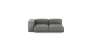 Two Module Chaise Sofa - Leather - Light Grey - 199CM X 115CM