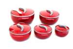 Smte Maam Food Warmers Thermo Containers 5-PIECE Set 500ML To 4500ML Maroon With Keychain