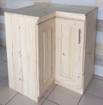 K Corner With Shelf 760X760X450X900 – Raw