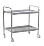 Tea Trolley S steel Heavy Duty - 2 Shelf 930MM X 905MM X 560MM - 20KG - TTS1002