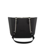 Silver Chain Handbag In Black - Black Onesize