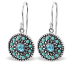 Bailey 925 Sterling Silver Bali Style Dangle Earrings