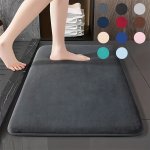 1PC Soft Floor Mat Absorbent & Quick-drying Kitchen Floor Carpet Non-slip Entry Doorway Floor Rug Comfortable Memory Foam Cushio