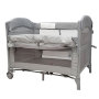 BabyWombWorld Camp Cot And Co-sleeper Grey