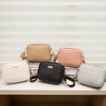 Girl's Classic Fashionable Wave Print Crossbody Bag With Adjustable Strap And Zipper Closure Lightweight Trendy Sling Bag For Ou