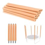 12PCS Trampoline Pole Foam Sleeves Waterproof Protective Tube Covers For 1.15IN Poles 34.6IN Soft Replacement Pole Padding For K