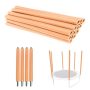12PCS Trampoline Pole Foam Sleeves Waterproof Protective Tube Covers For 1.15IN Poles 34.6IN Soft Replacement Pole Padding For Kids Outdoor Trampoli
