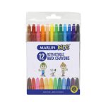 Marlin Retractable Crayons 12PC
