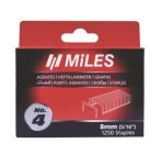 Galv. Staples 18G T50 8MM X 1250PC NO.4