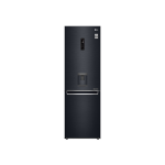 LG 373L Bottom Freezer Top Fridge - Matte Black