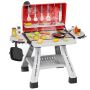 Kids Pretend Play Bbq Cooking Sets - Simulate Double Deck Bbq Grill Toy
