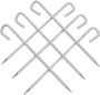 6PCS Heavy Duty Metal Camping Tent Stakes Pegs 20CM Long Outdoor Ground