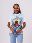 Graphic Print Crew Neck T-Shirt - M Assorted