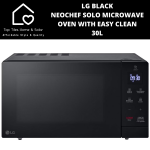 LG Black Neochef Solo Microwave Oven With Easy Clean - 30L