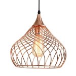 Hersey's Rose Gold Metal Pendant Light