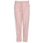 Embroidered Trim Linen Mix Pant - Light Pink S m