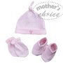 Mother's Choice 100% Cotton Beanie Set Def Of Perfect - Pink