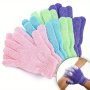 2/6/10PCS Dead Skin Remover Bath Gloves Exfoliating Bath Scrubber Massage Skin Exfoliating Gloves For Shower Spa Massage Body Exfoliator