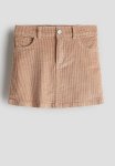 Cotton Corduroy Skirt - Beige
