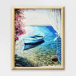 Adult Paint By Numbers With Frame - Greek Paradise