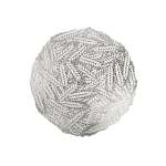 Silver Pvc Placemat 30X45CM Round - Each
