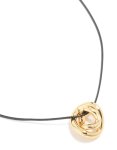 Goldair Gold Plated Swirl Pendant Cord Necklace