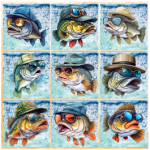 Tear Resistant Deco Print Rainbow Trout 9'S