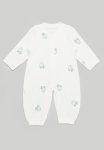PoP Candy Printed Button Up Romper - White