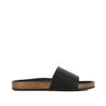 Leather Slides -black
